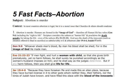 Pro-Life or Anti-Abortion … Let your voice be heard!  5 Fast Facts